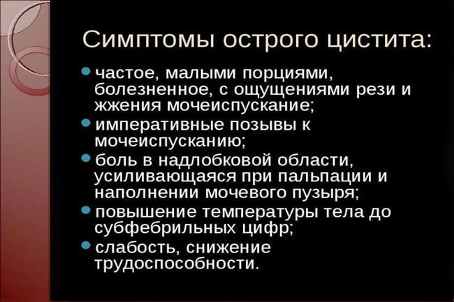 Острый цистит